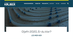 Desktop Screenshot of kaliber.no